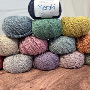 Berroco Meraki yarn, sold by Fearless Fibers, located in Clemmons, NC.