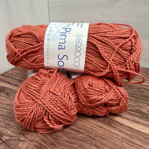 Berroco Pima Soft 4633 Coral Sold at Fearless Fibers, LLC