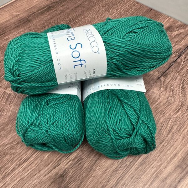 Berroco Pima Soft 4654 Emerald Sold at Fearless Fibers, LLC