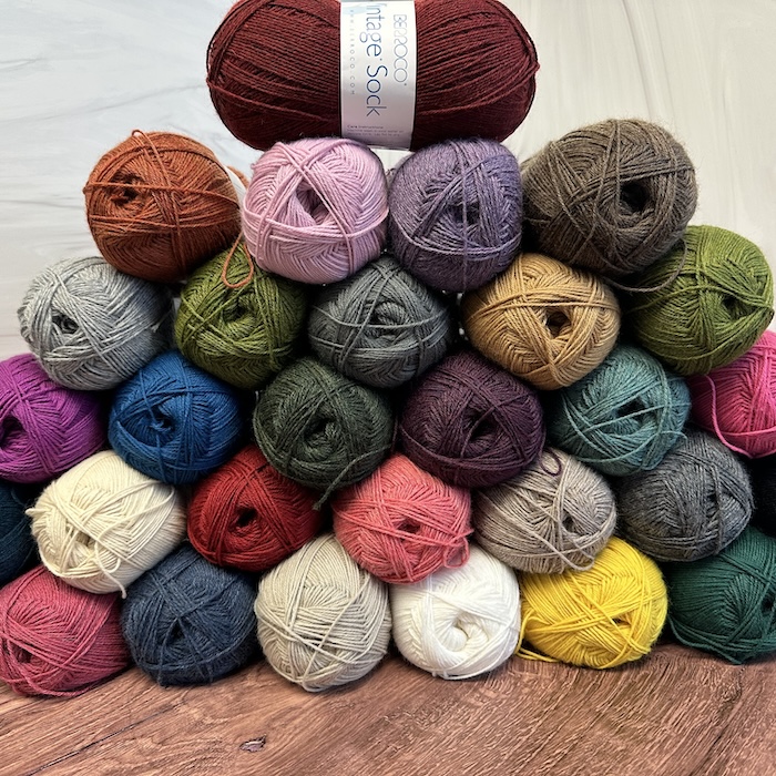 Berroco Vintage Sock Sold at Fearless Fibers, LLC