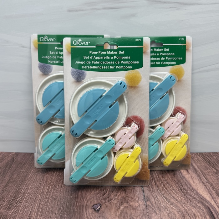Clover Pom Pom Maker Set Sold at Fearless Fibers, LLC