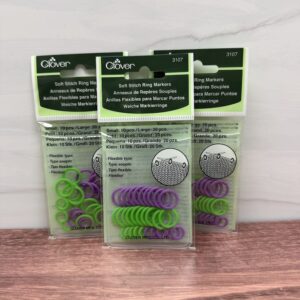 Clover Soft Stitch Ring Markers Sold at Fearless Fibers, LLC