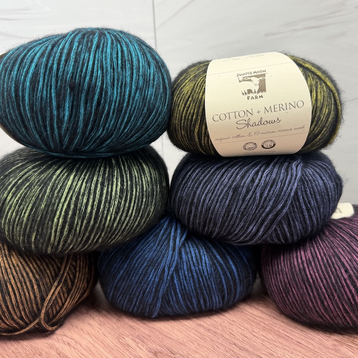Juniper Moon Farm Cotton + Merino Shadows Sold at Fearless Fibers, LLC