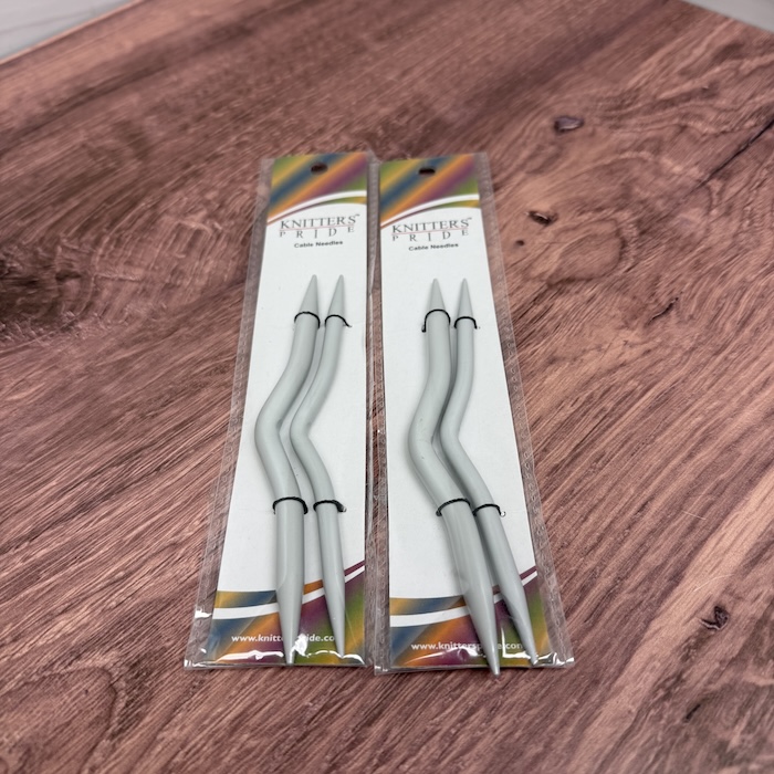 Knit Pro Large Aluminum Cable Needles Sold at Fearless Fibers, LLC
