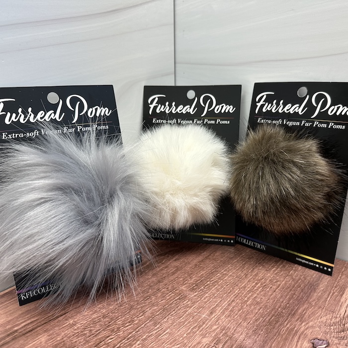 Knitting Fever Collection Furreal Pom Sold at Fearless Fibers, LLC