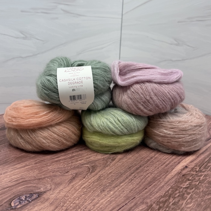 Laines du Nord CashSilk Cotton Degrade Sold at Fearless Fibers, LLC