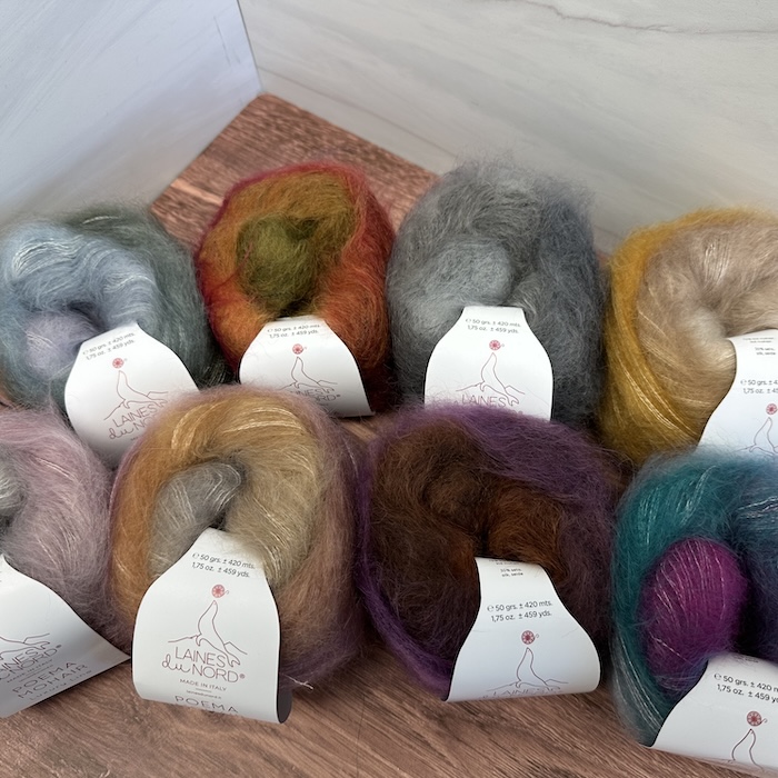 Laines du Nord Poema Mohair Sold at Fearless Fibers, LLC