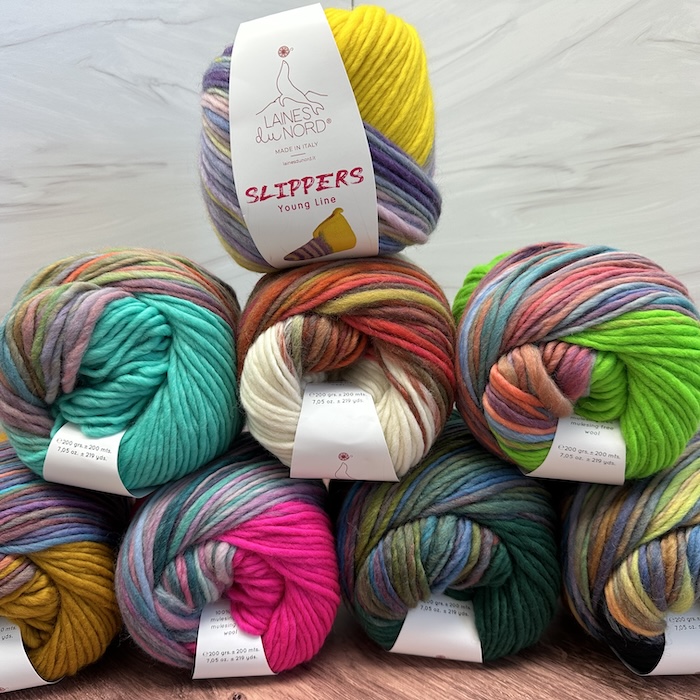 Laines du Nord Slippers Sold at Fearless Fibers, LLC